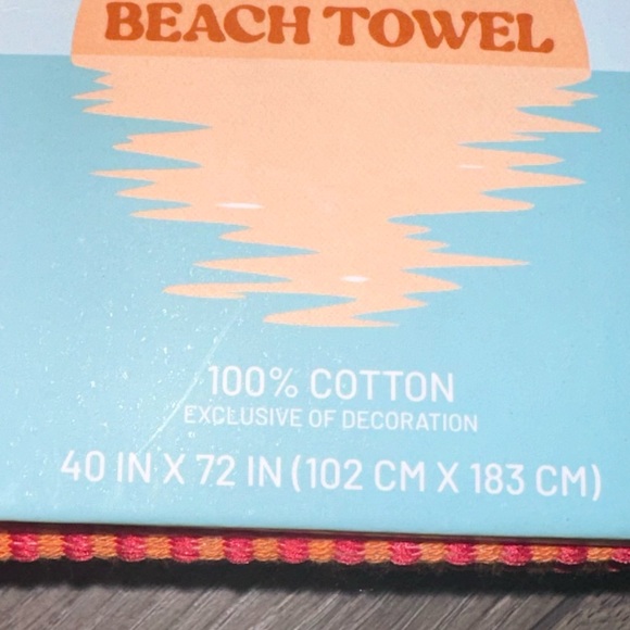 Oversized 100% Cotton Super Soft & Absorbent Beach Towel Davie Stripe 40”X 72” - Picture 3 of 5